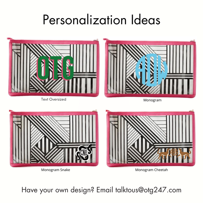 #10 Nudie Hot Pink Pouch – personalized image