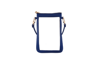 #1 Double Nudie Navy Crossbody Wristlet