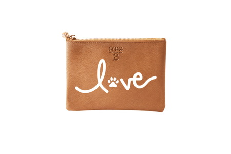 #2 Tan Love Paw Pouch