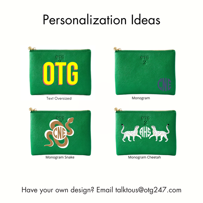 #2 Green Pouch – personalized image