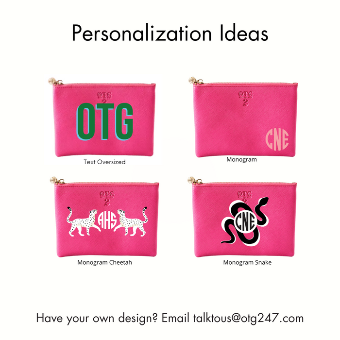 #2 Hot Pink Pouch – personalized image