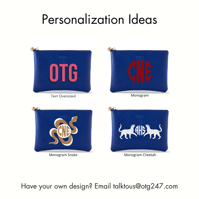 #2 Navy Pouch – personalized image
