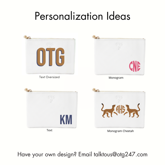 #2 White Pouch – personalized image