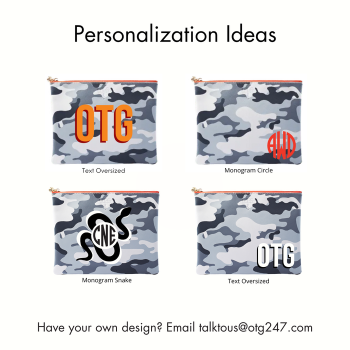 #4 Abby Camo Pouch – personalized image