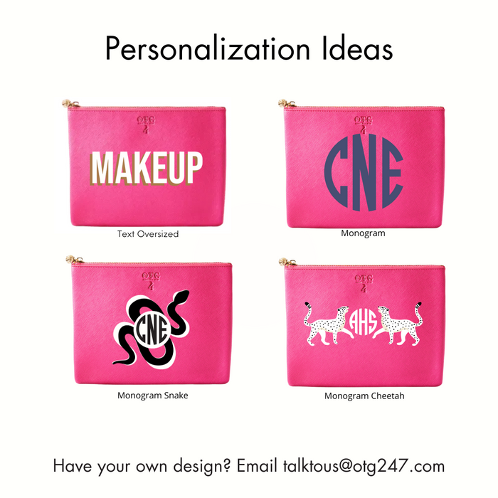 #4 Hot Pink Pouch – personalized image
