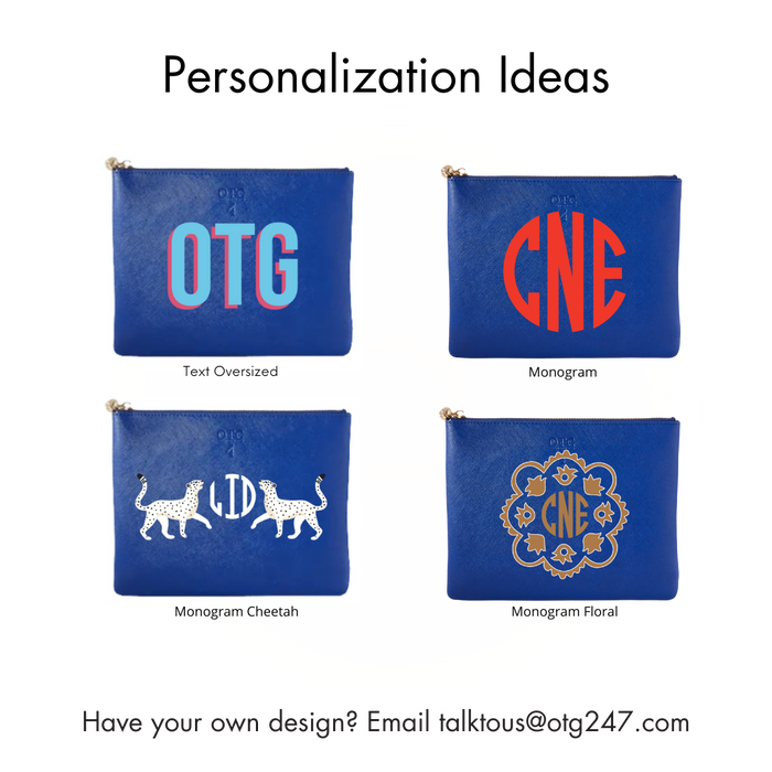 #4 Navy Pouch – personalized image