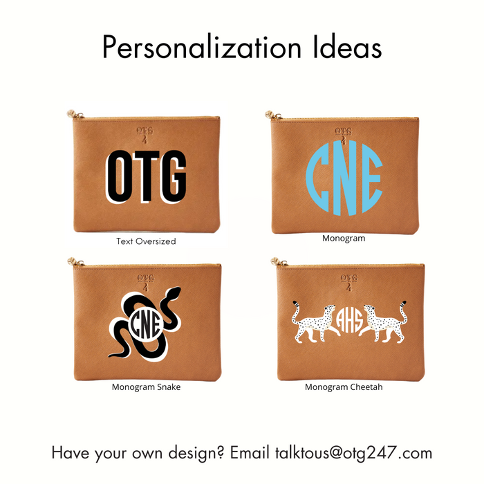 #4 Tan Pouch – personalized image