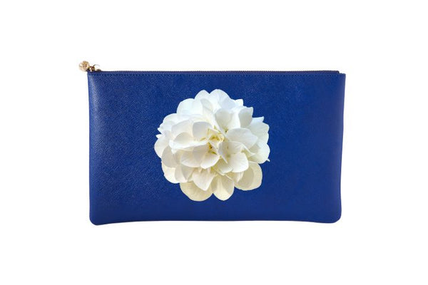 #5 Navy Peony Clutch