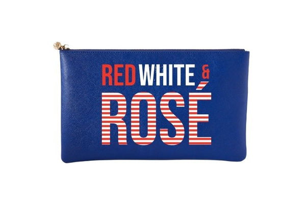 #5 Navy Rosé Clutch