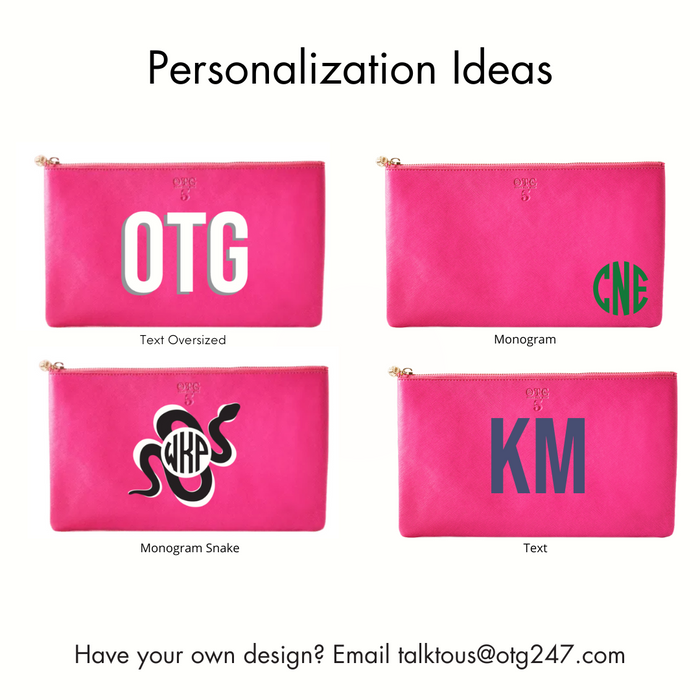 #5 Hot Pink Clutch – personalized image