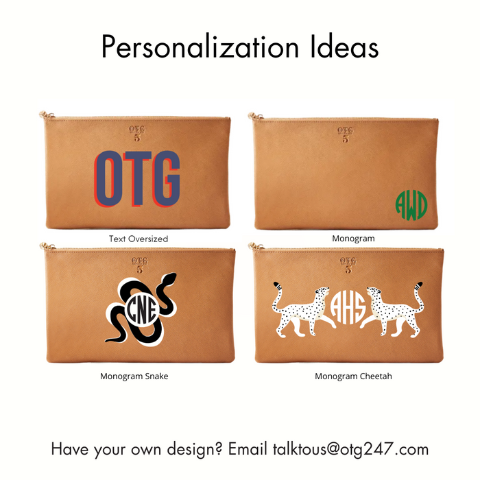#5 Tan Clutch – personalized image