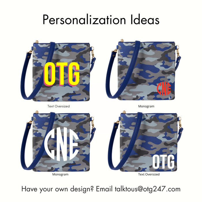 #6 Abby Camo Crossbody – personalized image