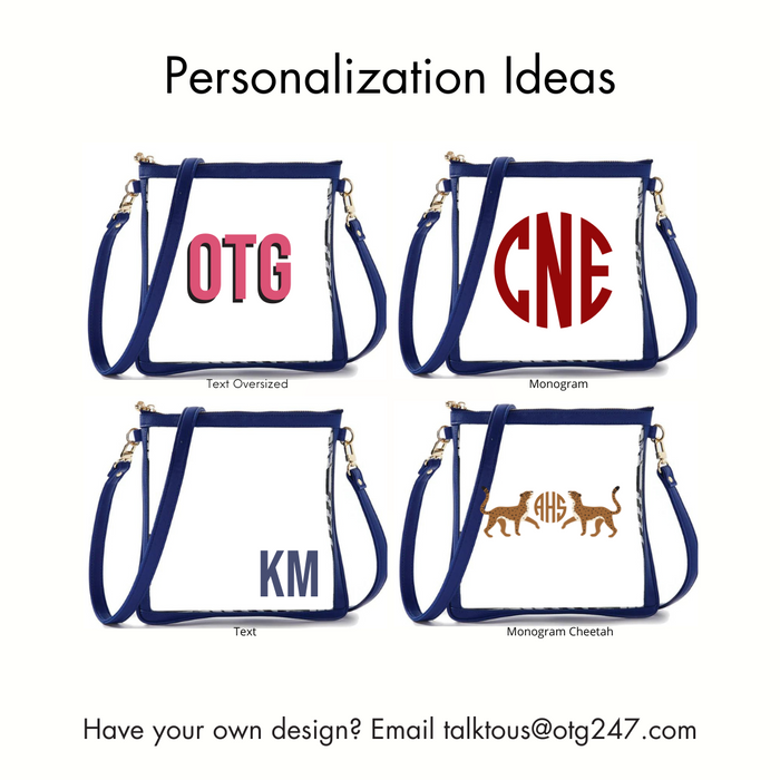 #6 Double Nudie Navy Crossbody – personalized image