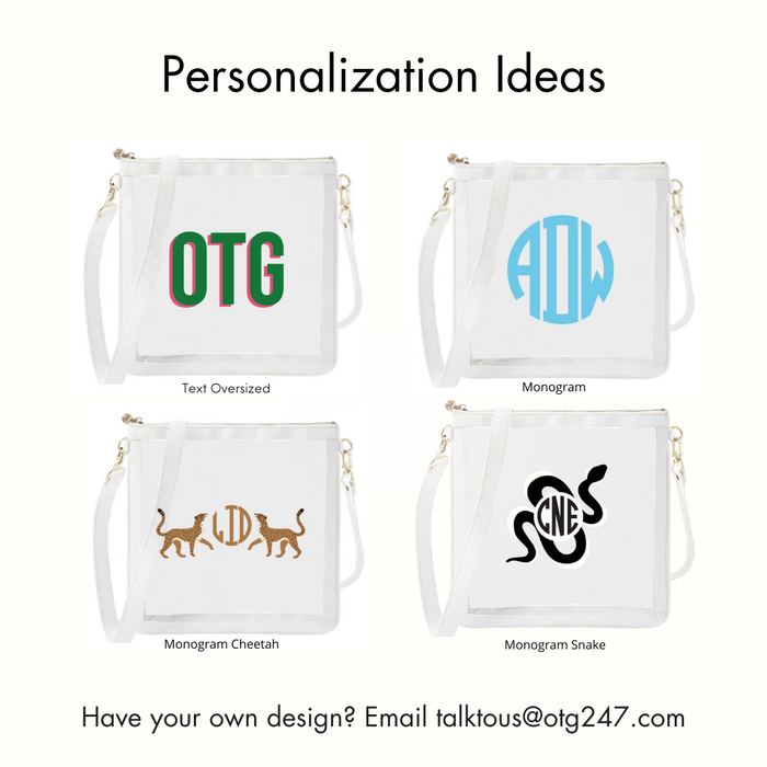 #6 Double Nudie White Crossbody – personalized image