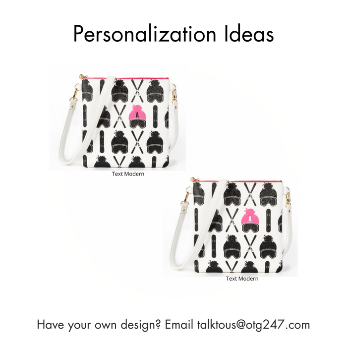 #6 Lulu Ski Bunny Crossbody – personalized image