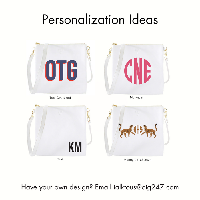 #6 White Crossbody – personalized image