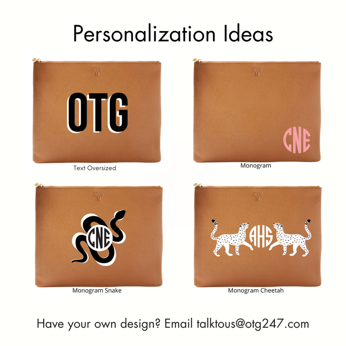 #8 Tan Pouch – personalized image