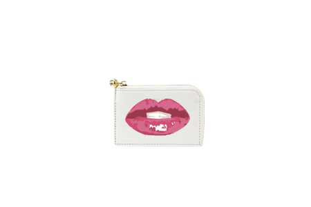 Card Case White Viv Lips