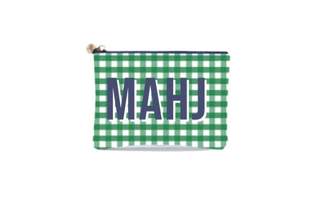 #2 Britt Check Mahj Pouch