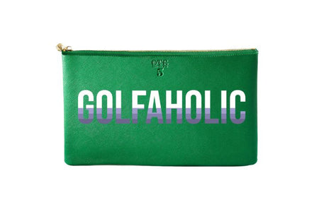 #5 Green Golfaholic Clutch