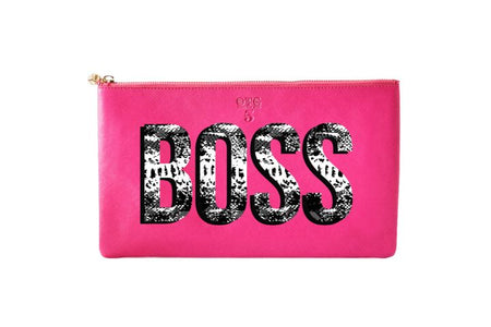 #5 Hot Pink Boss Clutch
