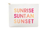 #8 White Sun Rise Pouch