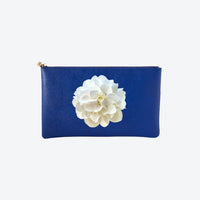#5 Navy Peony Clutch