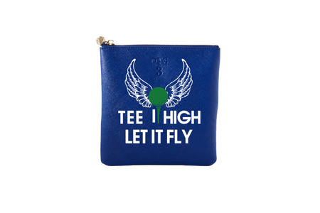 #3 Navy Tee It High Pouch