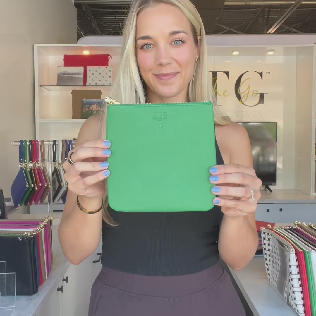 Load video: #3 Green Pisces Pouch