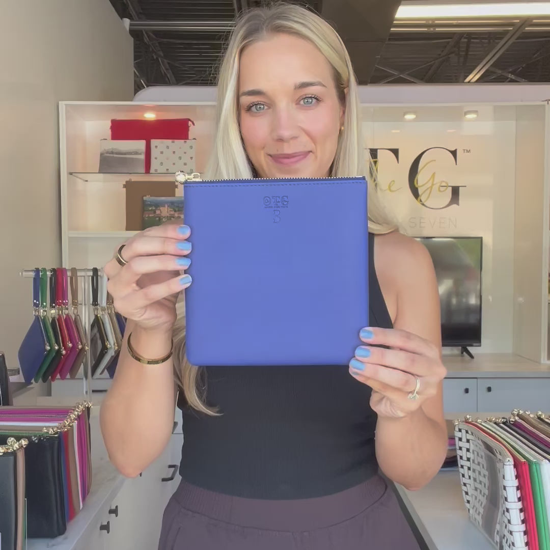 Load video: #3 Navy Pouch