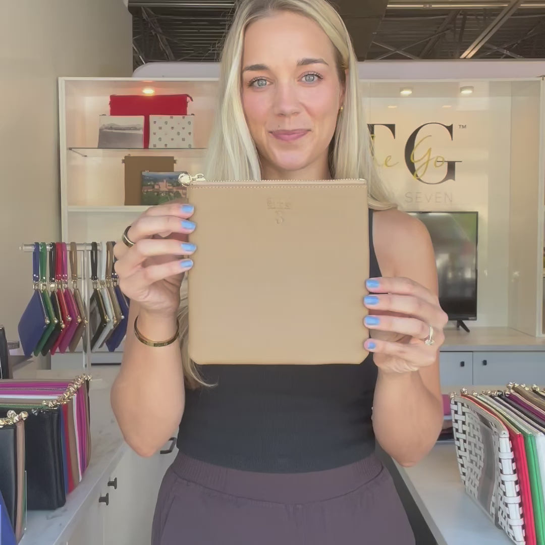 Load video: #3 Tan Capricorn Pouch
