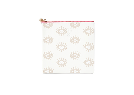 #3 Sabra Eye White Pouch