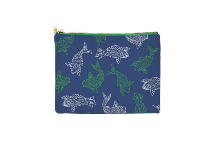 #4 Alexis Koi Navy Pouch