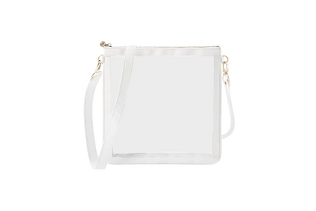 #6 Double Nudie White Crossbody