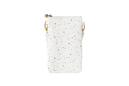 #1 Nicole Dot Gold Crossbody Wristlet