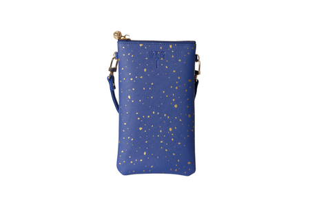 #1 Nicole Dot Navy Crossbody Wristlet