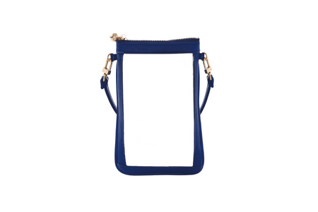 #1 Double Nudie Navy Crossbody Wristlet