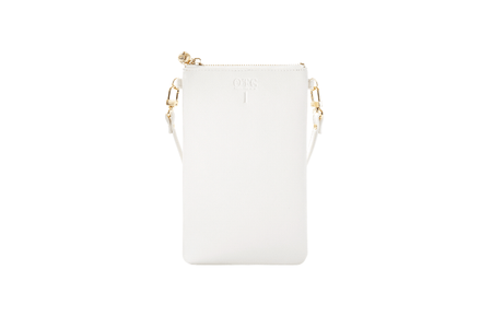 #1 White Crossbody Wristlet