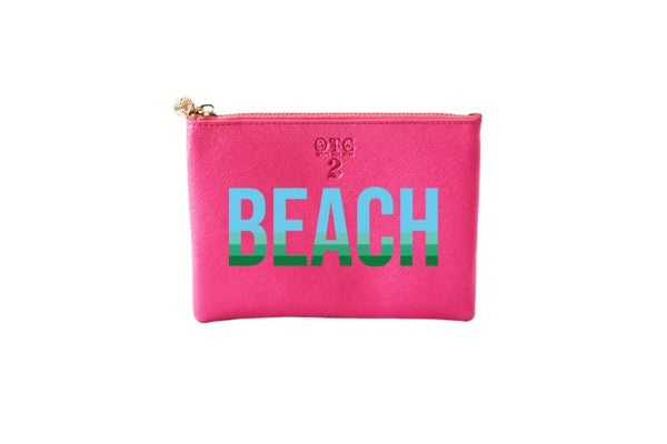 #2 Hot Pink Beach Pouch