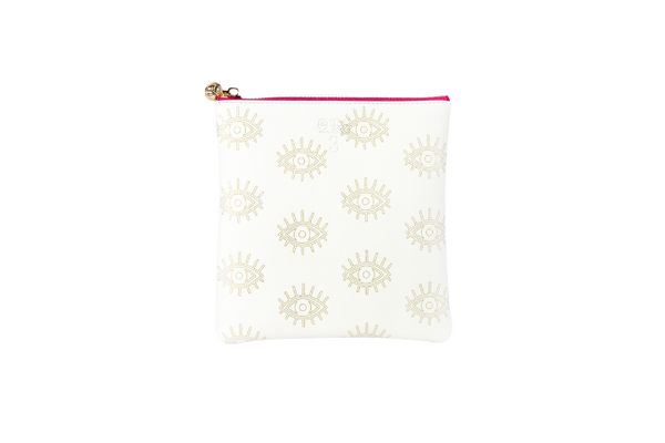 #3 Sabra Eye White Pouch