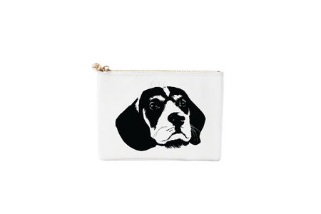 #2 Beagle White Pouch