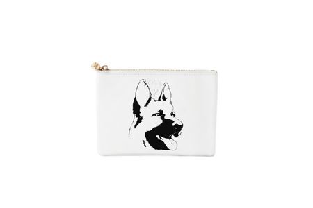 #2 German Shepard White Pouch