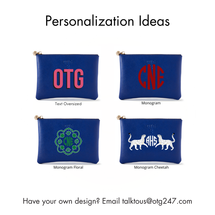 #2 Navy Pouch – personalized image