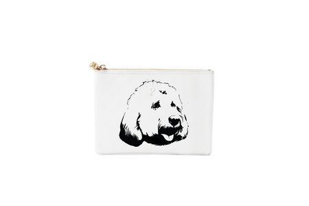 #2 Poodle White Pouch
