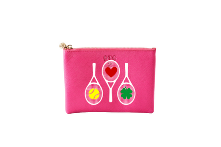 #2 Hot Pink Racquets Pouch