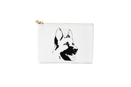 #2 German Shepard White Pouch