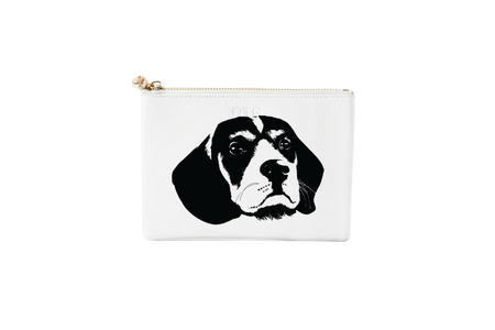 #2 Beagle White Pouch