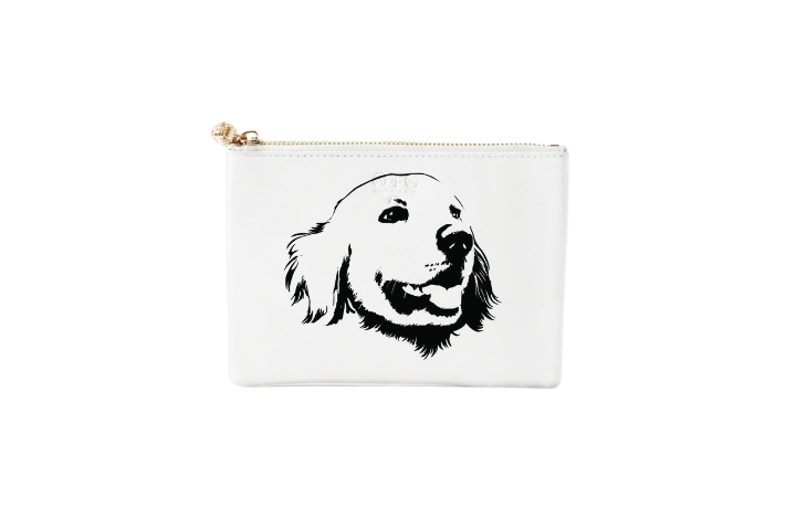 #2 White Golden Pouch