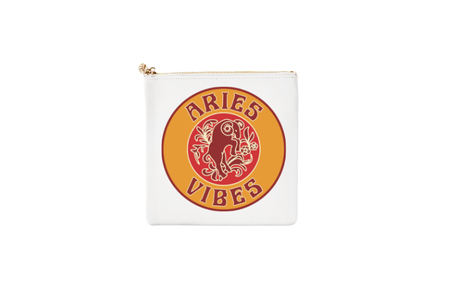#3 White Aries Pouch