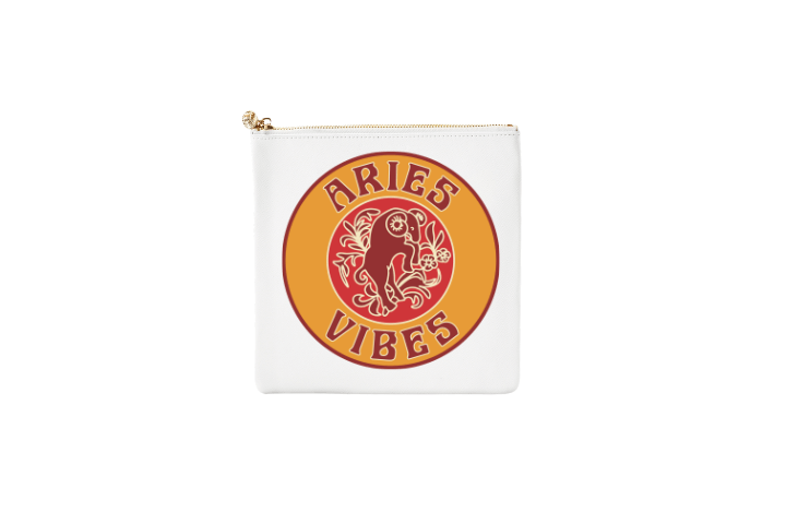 #3 White Aries Pouch